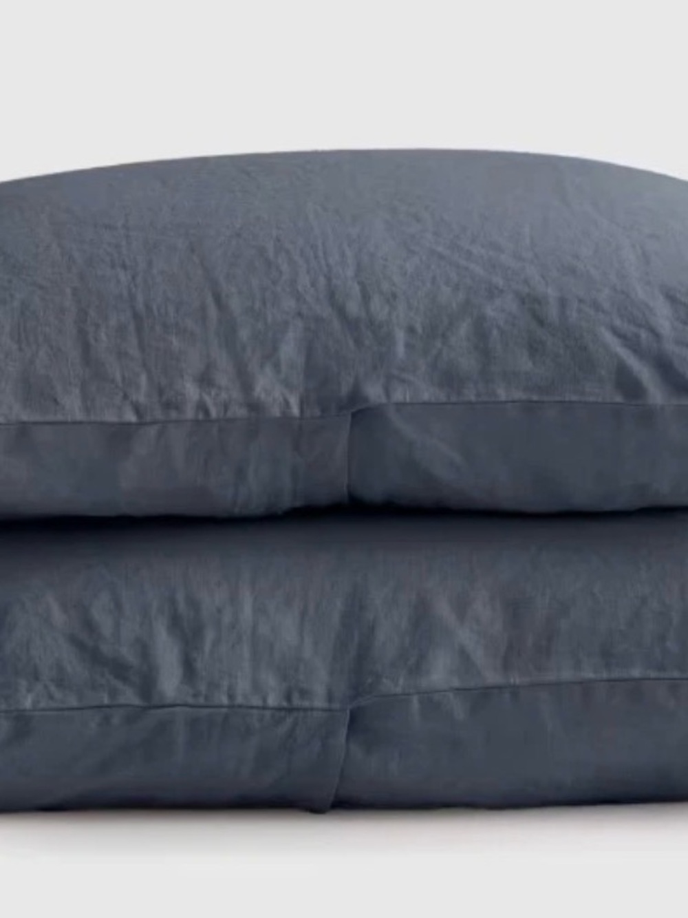 Quince Linen Pillow Sham Set in Nightfall